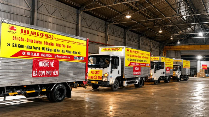 Bảo An Express: Gửi Hàng Nặng, Cồng Kềnh & Xe Máy Bảo An chuyển nhà, văn phòng và hàng nội thất